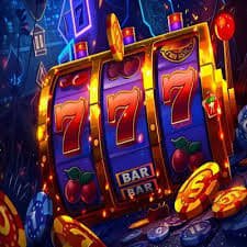 Video slot game interface on a mobile phone screen showing reels and bonus features